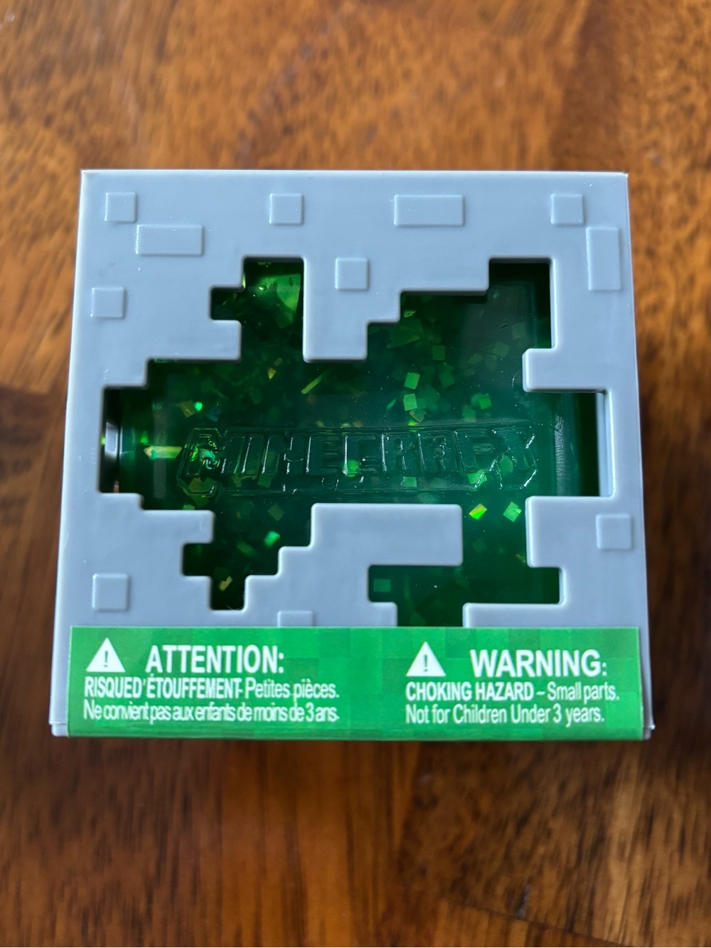 Green Glitter Minecraft Pixel Jelly Cube Toy
